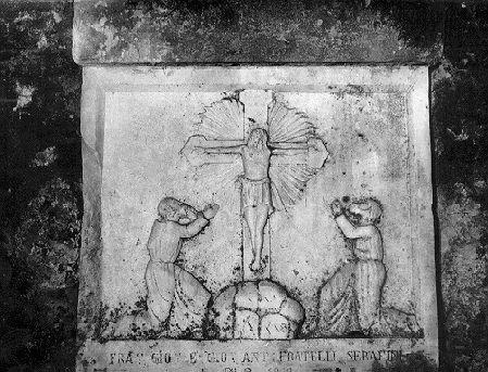 crocifissione di Cristo (rilievo) - ambito apuoversiliese (sec. XIX)