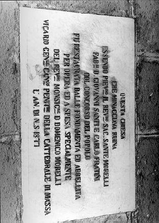 lapide documentaria - bottega italiana (sec. XIX)