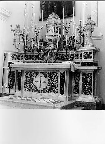 altare maggiore - ambito apuoversiliese (sec. XVII)