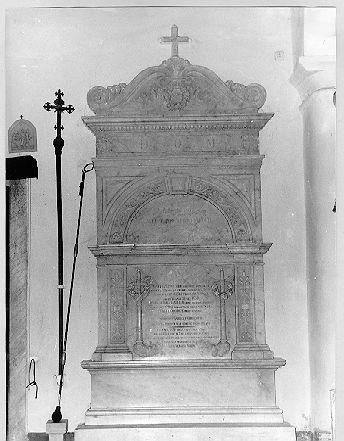 lapide tombale - bottega italiana (sec. XIX)