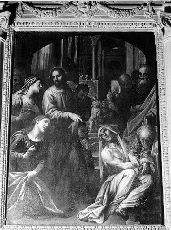 RESURREZIONE DI LAZZARO (dipinto) di Sorri Pietro (inizio sec. XVII)