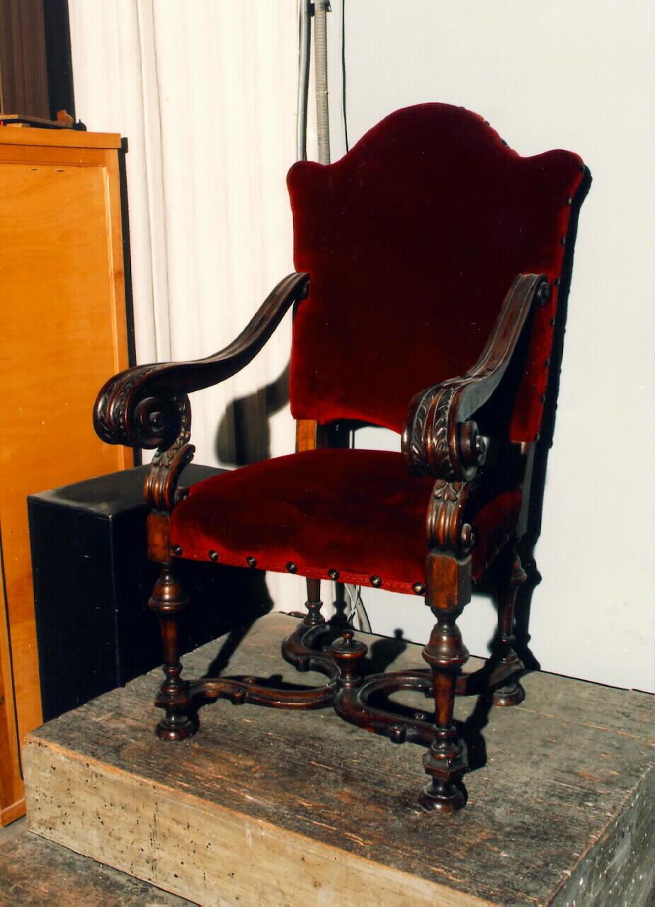 sedia del celebrante - produzione siciliana (ultimo quarto sec. XIX)