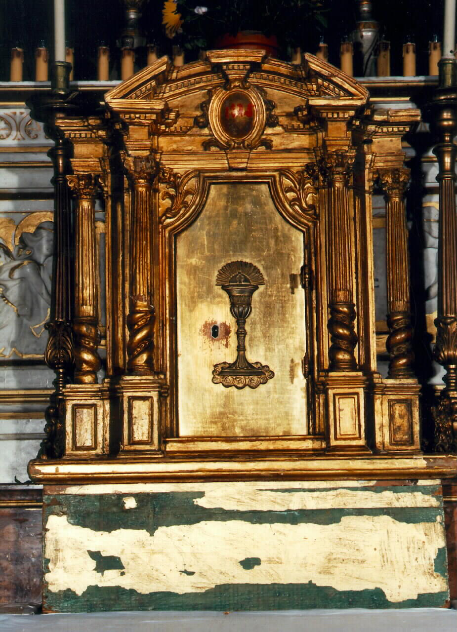 tabernacolo - a frontale architettonico - produzione siciliana (Seconda metà sec. XVIII)