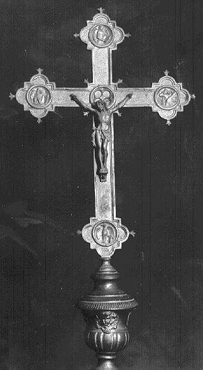 croce processionale - bottega italiana (fine/inizio secc. XVII/ XVIII)