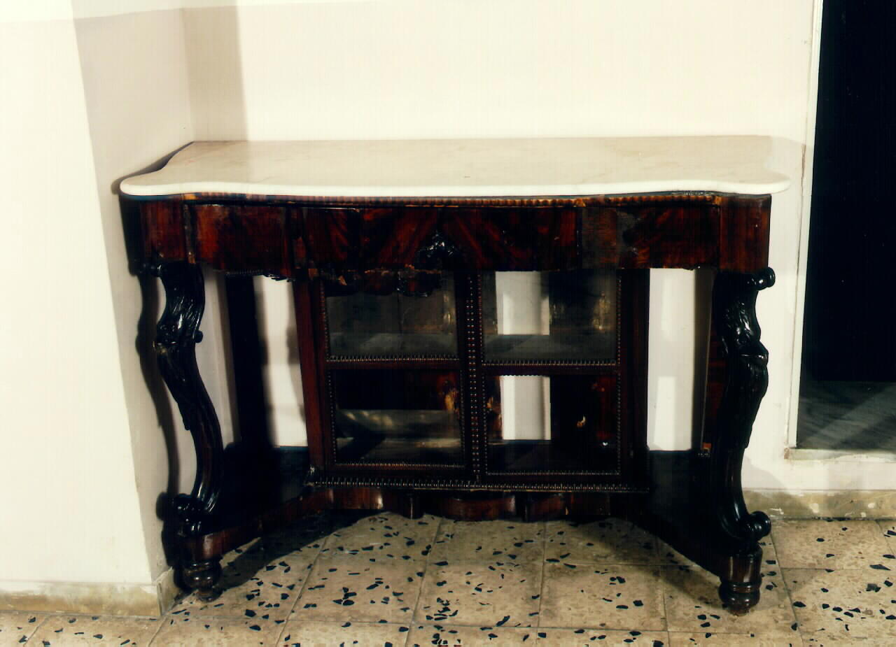 tavolo da parete - produzione siciliana (Seconda metà sec. XIX)