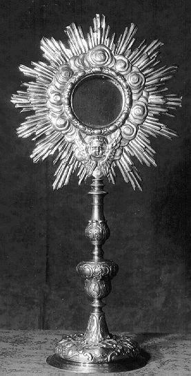 ostensorio - bottega italiana (sec. XVIII)
