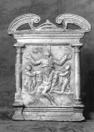 DEPOSIZIONE DI CRISTO DALLA CROCE (pace - a tavoletta, architettonica) - bottega italiana (sec. XVII)