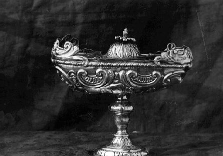 navicella portaincenso - bottega genovese (sec. XVIII)