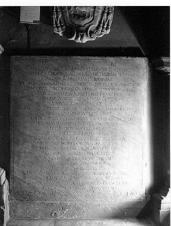 lapide - bottega italiana (sec. XVIII)