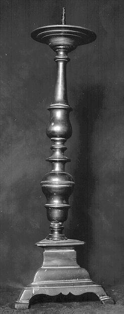 candelabro, serie - bottega italiana (secc. XVII/ XVIII)