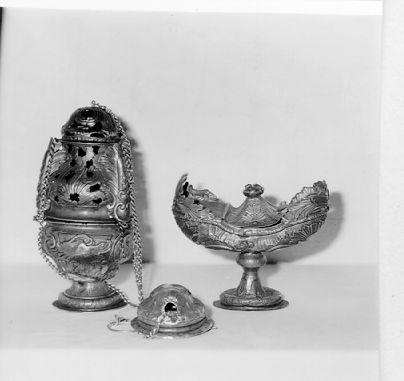 servizio per incensazione - bottega genovese (sec. XVIII)