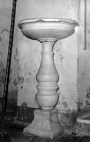 acquasantiera - a fusto - bottega italiana (sec. XVIII)