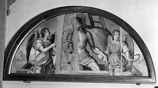 Pietà (lunetta) di Foschi Pier Francesco (prima metà sec. XVI)
