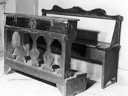 inginocchiatoio - bottega italiana (sec. XVIII)