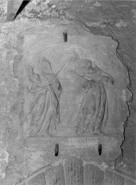 SANT'ANTONIO DA PADOVA E SANTO VESCOVO (rilievo) - bottega italiana (sec. XVIII)