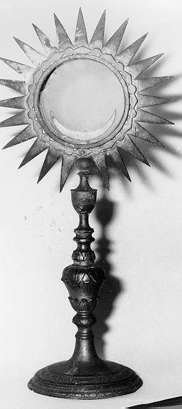 ostensorio - a raggiera - produzione toscana (sec. XVII)