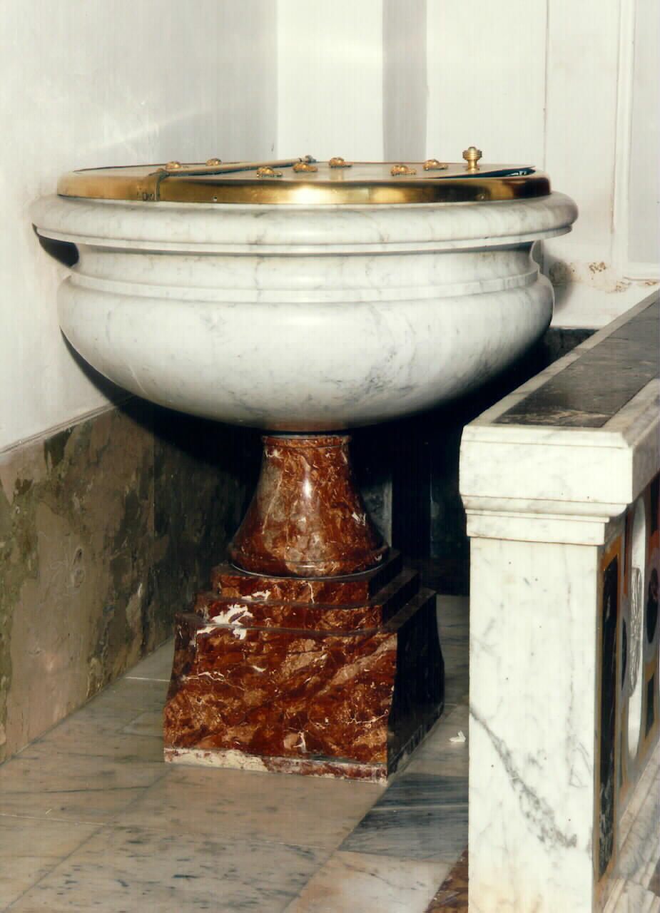 fonte battesimale - ambito siciliano (primo quarto sec. XX)