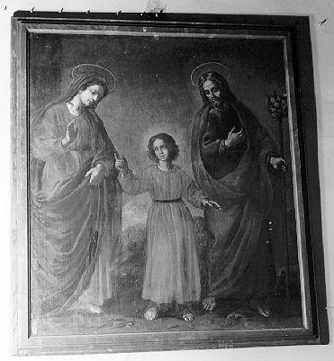 SACRA FAMIGLIA (dipinto) - ambito toscano (sec. XVIII)