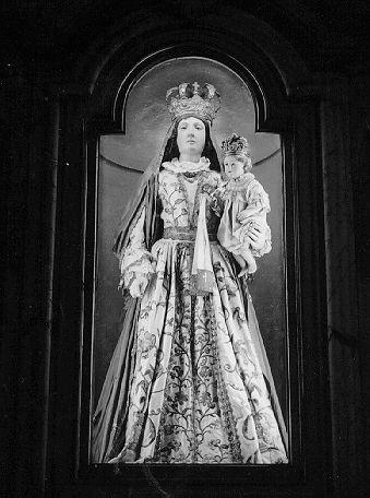 MADONNA CON BAMBINO (statua) - ambito italiano (prima metà sec. XVIII)