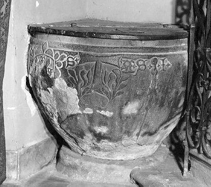 fonte battesimale - bottega italiana (fine sec. XIV)