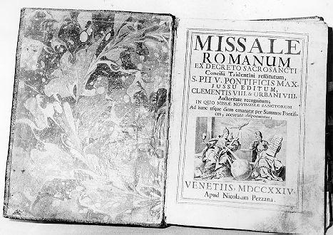 coperta di libro liturgico - produzione veneziana (sec. XVIII)