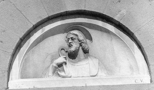 SAN JACOPO E SANT'ANTONIO (lunetta, serie) - bottega italiana (sec. XX)