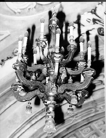 lampadario - a bracci - ambito lunigianese (sec. XVIII)