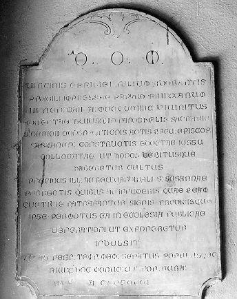 lapide - bottega italiana (sec. XVII)