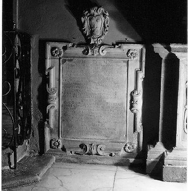 lapide - bottega italiana (sec. XVII)