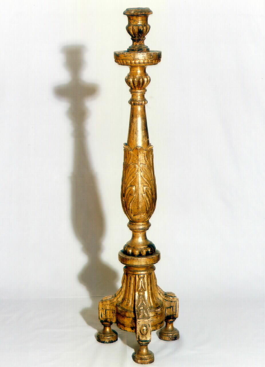 candelabro d'altare, serie - produzione siciliana (Prima metà sec. XIX)