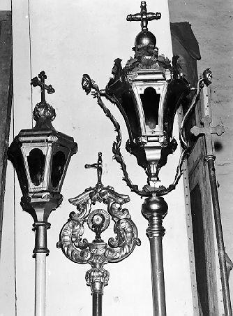 lanterna processionale, serie - bottega toscana (sec. XIX)
