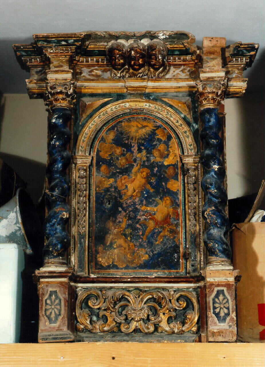 tabernacolo - a frontale architettonico - produzione siciliana (Seconda metà sec. XVIII)