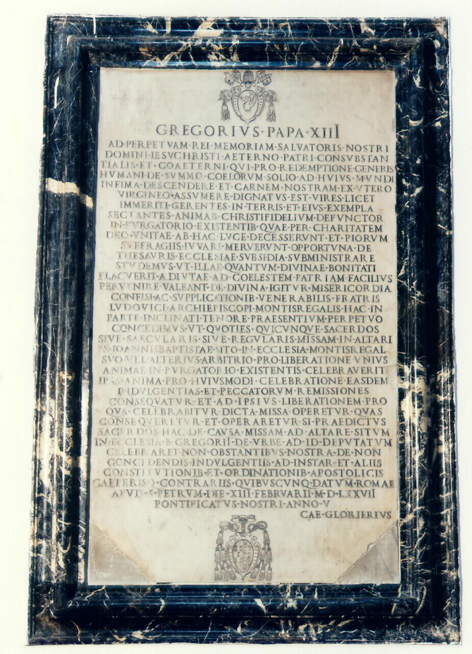 lapide commemorativa - ambito siciliano (sec. XVI)