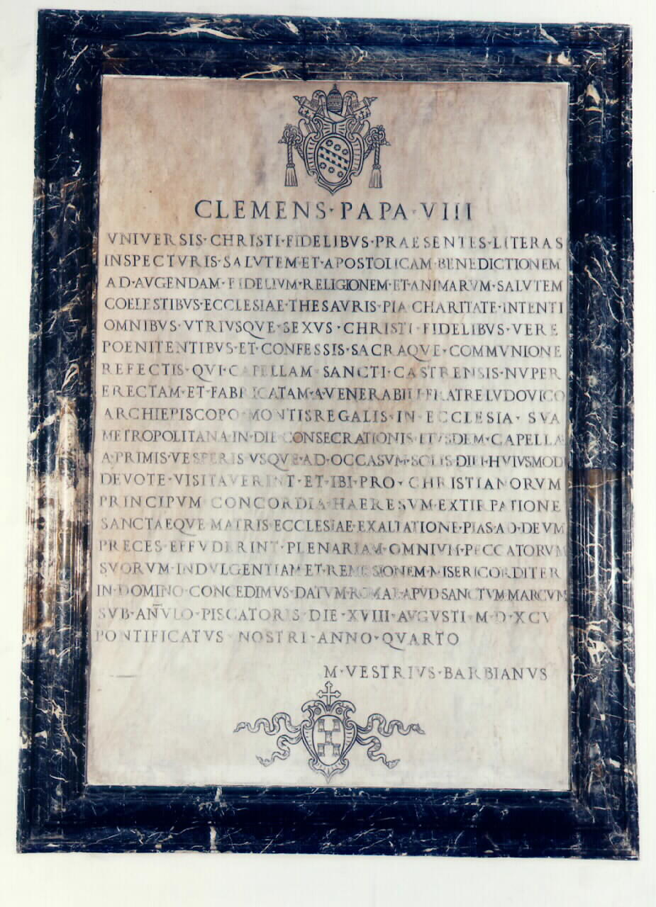 lapide commemorativa - ambito siciliano (sec. XVI)