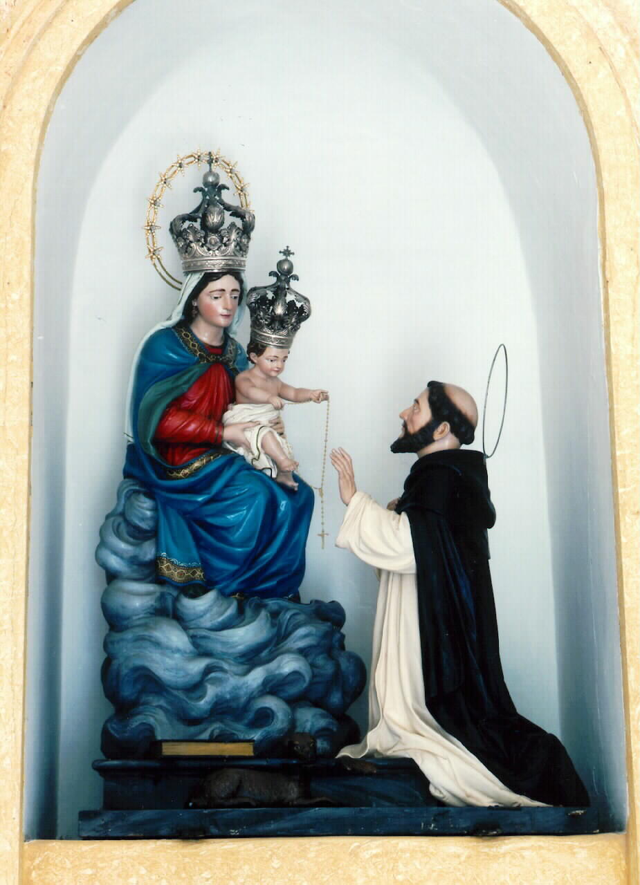 Madonna del Rosario (gruppo scultoreo) - ambito siciliano (primo quarto sec. XX)