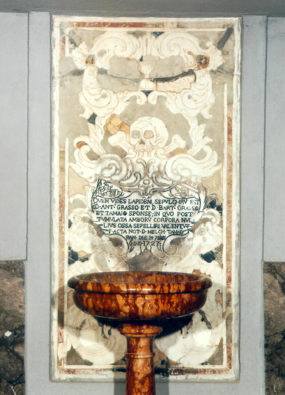 lapide - ambito siciliano (sec. XVIII)