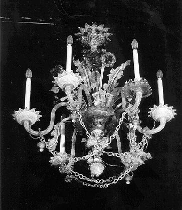 lampadario - a bracci - bottega muranese (sec. XIX)