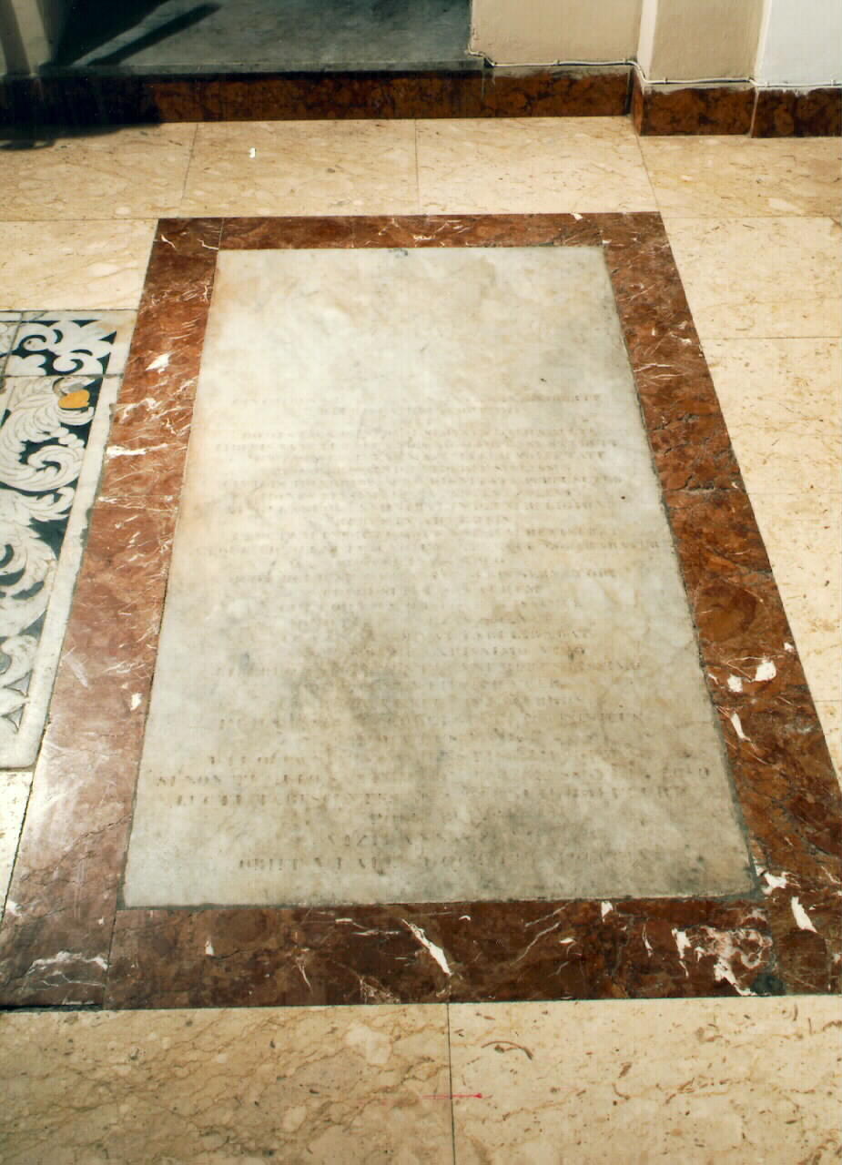 lapide - sepolcrale - ambito siciliano (sec. XIX)