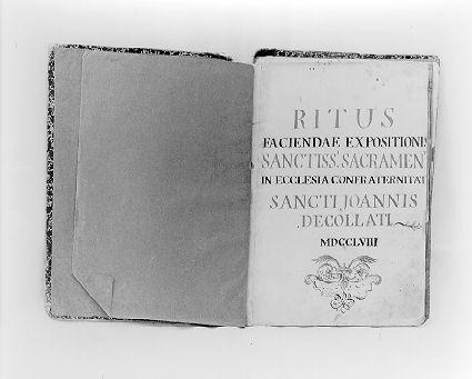 coperta di libro liturgico - ambito italiano (sec. XVIII)