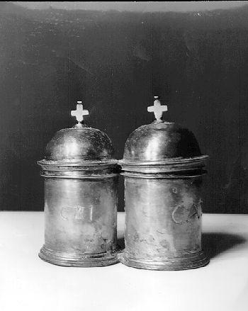 vasetti per oli santi - bottega toscana (fine sec. XVIII)