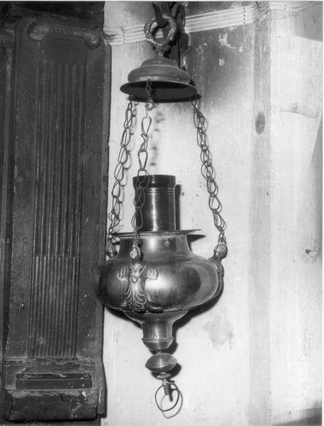 lampada pensile - bottega italiana (sec. XIX)