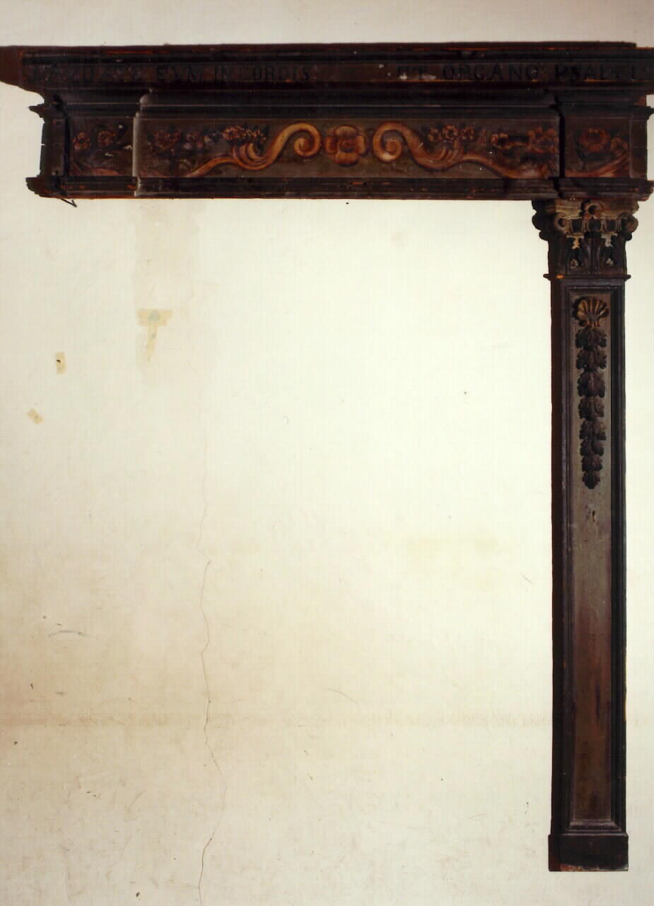 mostra d'organo, frammento - produzione siciliana (Seconda metà sec. XIX)