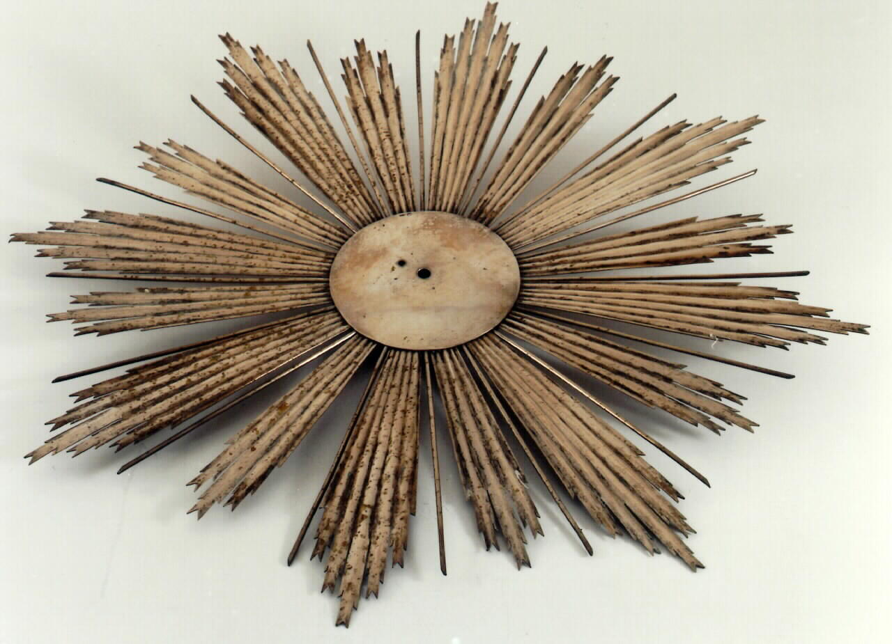 AUREOLA DA STATUA - bottega siciliana (sec. XX)