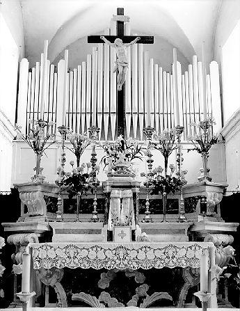 altare maggiore - ambito apuoversiliese (sec. XVIII)