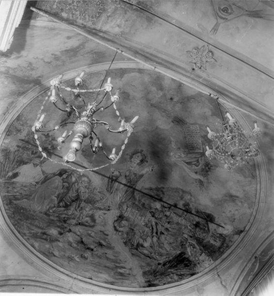 SAN COLOMBANO, SAN ROCCO (soffitto dipinto) - ambito italiano (sec. XVIII)