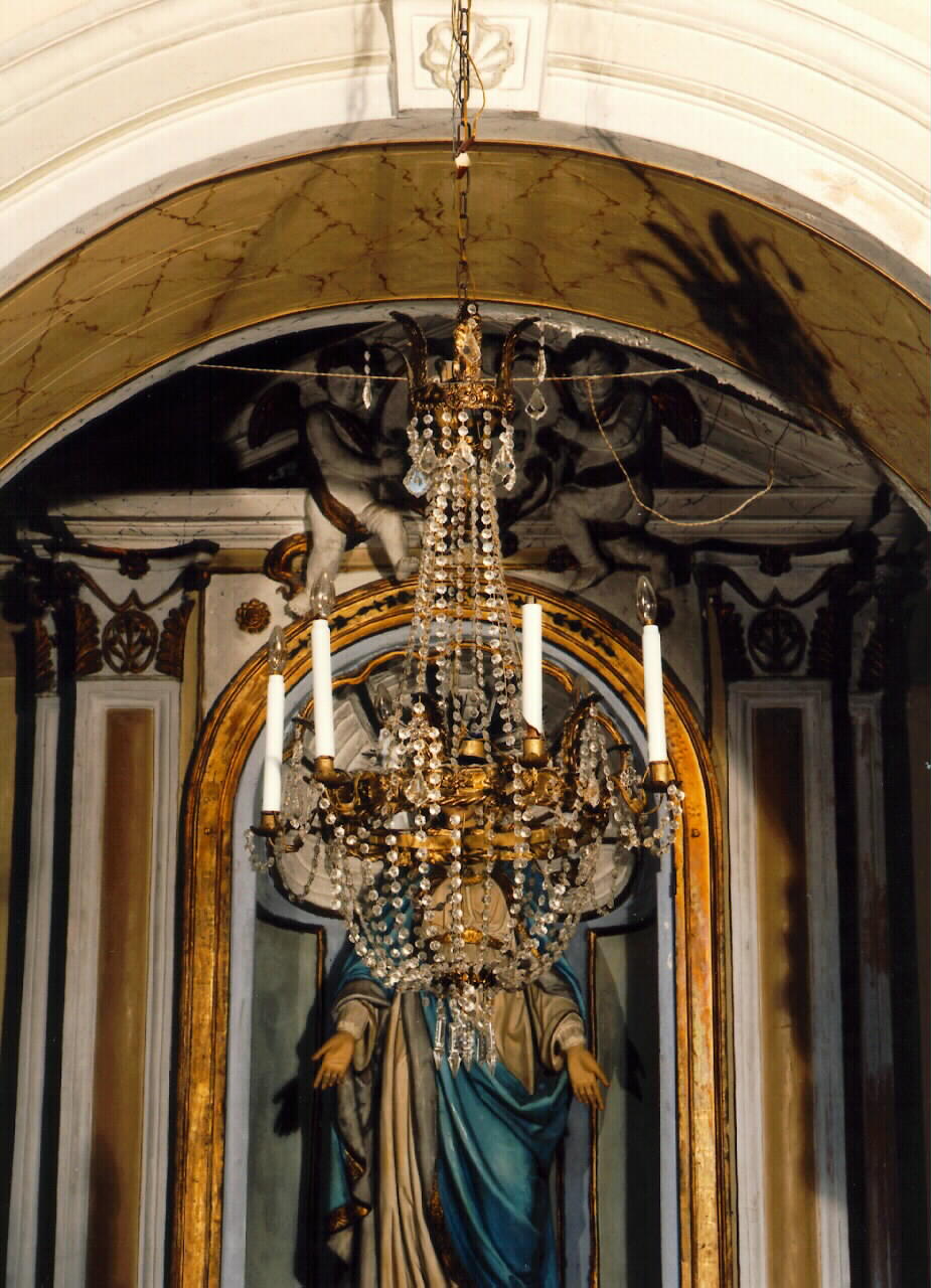 lampadario - a bracci, serie - bottega siciliana (Seconda metà sec. XIX)