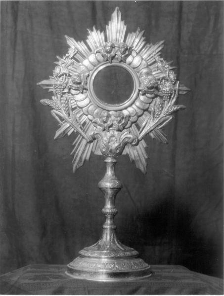 ostensorio - bottega italiana (fine/inizio secc. XIX/ XX)