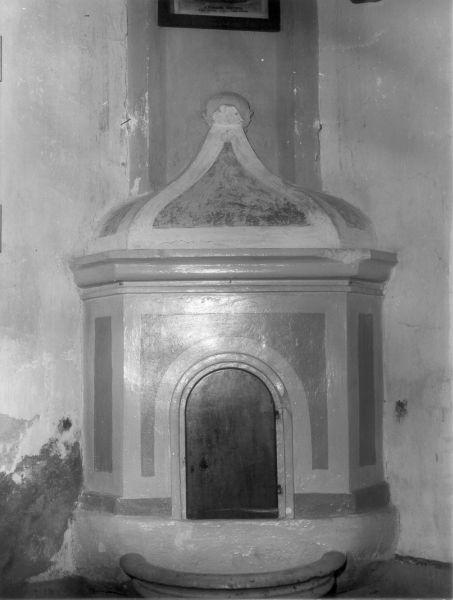 fonte battesimale - bottega italiana (secc. XVIII/ XIX)