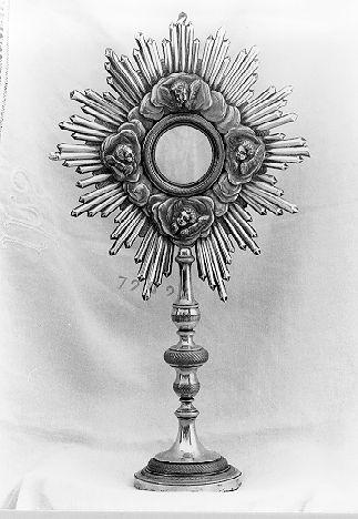 ostensorio - bottega italiana (inizio sec. XX)