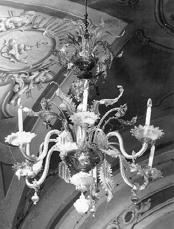 lampadario - a bracci, serie - bottega muranese (fine/inizio secc. XIX/ XX)